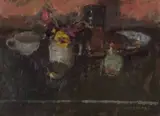 Still life by William Selby, oil on board, sold Nov 2023