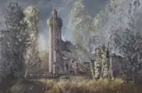 Caister Castle by Colin W. Burns, oil on board, sold Nov 2023