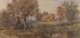 Shepherd in a Landscape by John Joseph Cotman, watercolour, sold Nov 2023