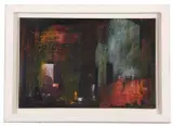 Ghost Garden (after Bocklin) by Richard Walker, 2003, mixed media, sold Nov 2023