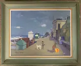 Sheringham by Muriel Inwood, oil on board, sold Nov 2023
