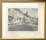 High street by Stanley Orchant, watercolour, sold Nov 2023
