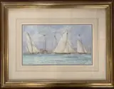 Class Race 1st August 1884 won by by D.F. Gillett, watercolour, sold Nov 2023