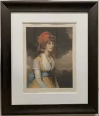 Portrait of a young lady by Thomas G.Appleton, pencil, sold Nov 2023