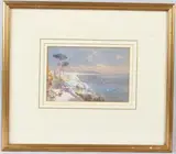 View of the Bay of Naples by Charles Rowbotham, watercolour, sold Mar 2026