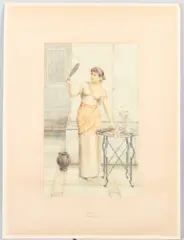 Vanity by William Anstey Dolland, watercolour, sold Mar 2026