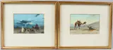 Desert scenes of Arabs pair of watercolours by Edwin Lord Weeks, watercolor, sold Mar 2026