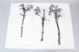 Palm trees brush by Hassan Musa, 2013, ink on paper, sold Mar 2026