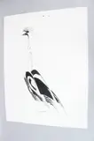 Crane brush by Hassan Musa, 2013, ink on paper, sold Mar 2026