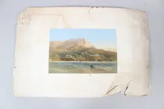 Prince Vorontsov's Palace in Alupka coloured lithographic print unframed by Carlo Bossoli, print, offered Mar 2026