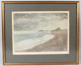 Rough Sea at Hove by Michael Blaker, etching, offered Mar 2026
