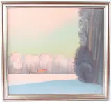 Winter woodland scene by Igor Batashornok, oil on board, offered Feb 2026