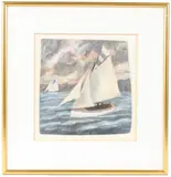 Falmouth Working Boat by Possibly Robert Jones, 1994, oil on panel, sold Feb 2026