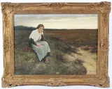 Drifting Thoughts by Jan Arnold Heyermans, oil on canvas, sold Feb 2026