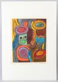 I Gunnu by Rufus Ogundele, oil on paper, sold Feb 2026