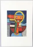 Figure by Rufus Ogundele, oil on paper, sold Feb 2026