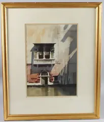 Venetian Balcony by Edward Seago, watercolour, sold Feb 2026