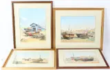 The Stade and Old Town Hastings by David Harbour, watercolor, offered Feb 2026