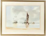 Making Ready for Sea by Frederick Hartnoll Brown, watercolour, offered Feb 2026