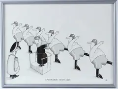 Underarms Limitation' pen and ink by Neil Bennett, ink, sold Feb 2026