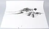 Feather and fan like studies two ink drawings on paper both by Hassan Musa, 2013, ink, sold Feb 2026