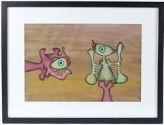Untitled by Desmond Morris, mixed media, sold Jan 2026