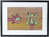 Untitled by Desmond Morris, mixed media, sold Jan 2026