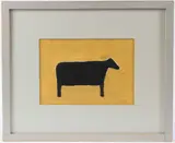 Study of a cow mixed media by Peter Kinley, mixed media, sold Jan 2026