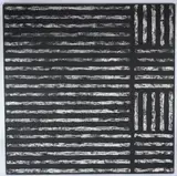 Linear abstract by Richard Allen, oil on canvas, sold Jan 2026