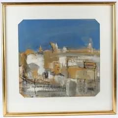 St Pauls Bay by Philip Jones, 1961, oil on paper, sold Jan 2026