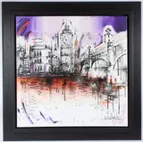 View of the Houses of Parliament and Westminster Bridge acrylic by Samanthha Ellis, acrylic on canvas, offered Jan 2026