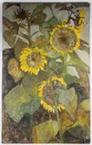 Sunflowers by Norma Jameson, oil, offered Jan 2026