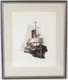Tug Wallasey by Richard Joicey, watercolour, sold Jan 2026