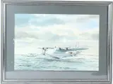 Royal Air Force seaplanes by John Howell, 1981, watercolour, sold Jan 2026