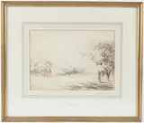 View of Lincoln across the Park by Peter De Wint, watercolour, sold Jan 2026