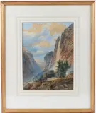 The Falls of Reichenbach by George Percy Ashburnham, 1883, watercolour, offered Jan 2026