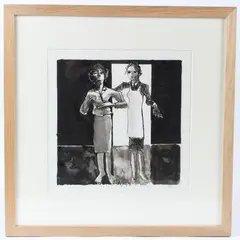 Untitled by John Barnicoat, ink on paper, offered Jan 2026