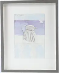 Jug on a balustrade by Patrick Procktor, watercolour and pencil, sold Jan 2026