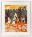 Musicians by Patrick Procktor, watercolour, sold Jan 2026