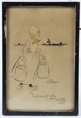 The Flapper by Will Owen, 1918, ink, sold Jan 2026