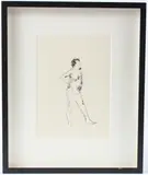 Male nude pen and ink 23 by Patrick Procktor, ink, sold Jan 2026
