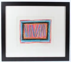 Untitled Abstract coloured crayons by Terry Frost, drawing, sold Jan 2026