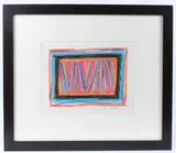 Untitled Abstract coloured crayons by Terry Frost, drawing, sold Jan 2026