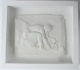Newton after William Blake plaster relief in glazed case overall 30 by Eduardo Paolozzi, sculpture, sold Jan 2026
