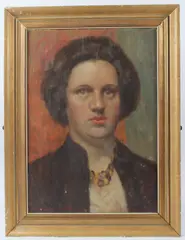 Portrait of a woman by William Mason, oil on board, sold Dec 2025