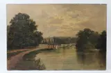 View of a river by J. Lewis, oil on canvas, offered Dec 2025