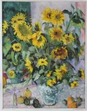 Sunflowers by Norma Jameson, oil, sold Dec 2025