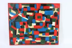 Abstract in many colours by Nejad Melih Devrim, oil on canvas, offered Dec 2025