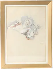 Study of a war casualty with bandaged head by Henry Tonks, pastel, sold Dec 2025