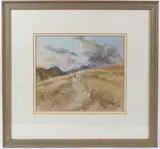 Away from it all' pastel signed Malcolm Innes Gallery label 29 x 34.5cm by Caroline Sillars, pastel, offered Dec 2025